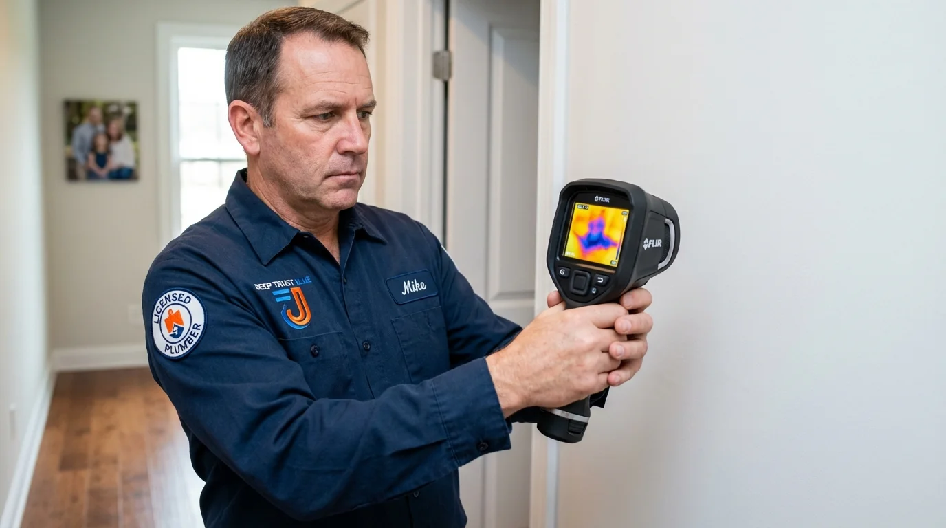 Thermal imaging leak detection by Johns Plumbing LLC in New Albany